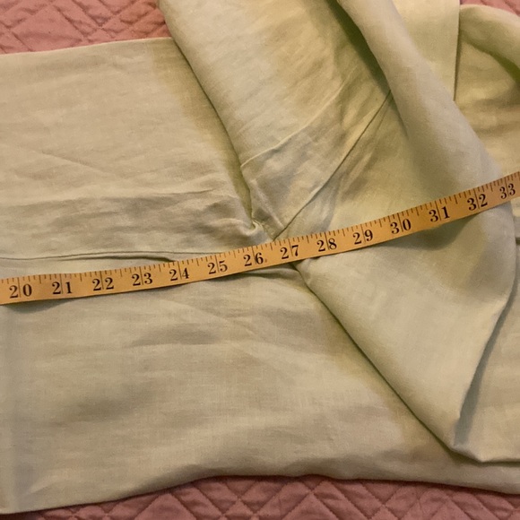 SPIRIT Linen Neon Lime Green Highlighter Drawstring Pants Womens Large - Picture 12 of 13